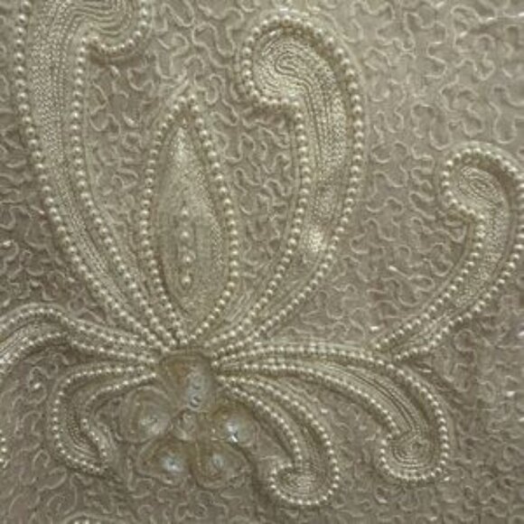 VINTAGE Nipon Boutique Cream Beaded Jacket - Picture 4 of 6